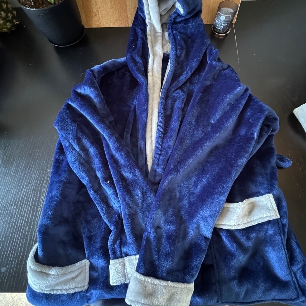 Unisex Navy blue house robe